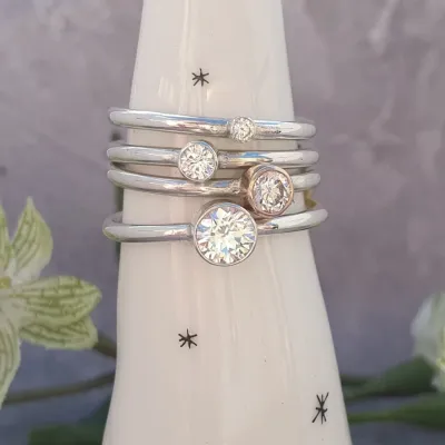 CZ sparkling faux diamond 