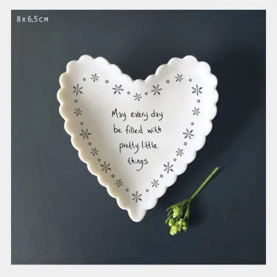 Valentine Valentines heart trinket dish