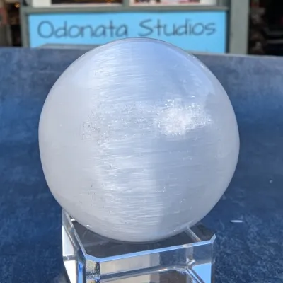 selenite crystal ball minerals Tamworth