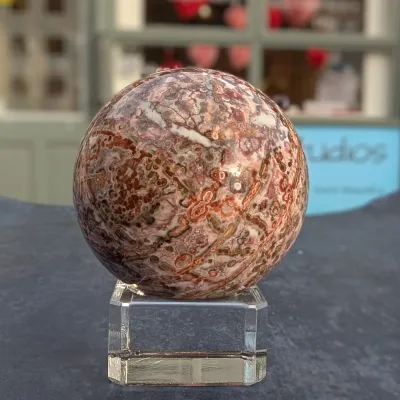 Leopardskin Jasper ball sphere