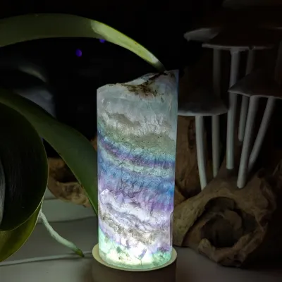 Fluorite feature crystals room decor