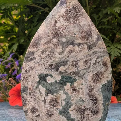 Sakura Jasper teardrop mineral 