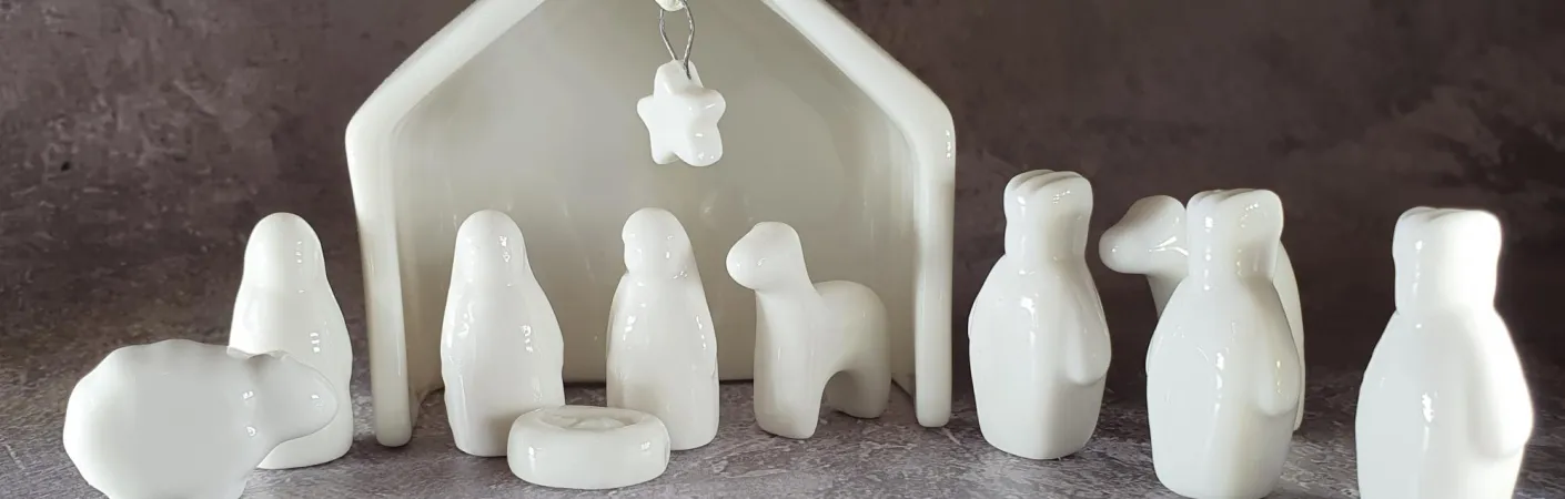 Christmas nativity set Odonata Studios