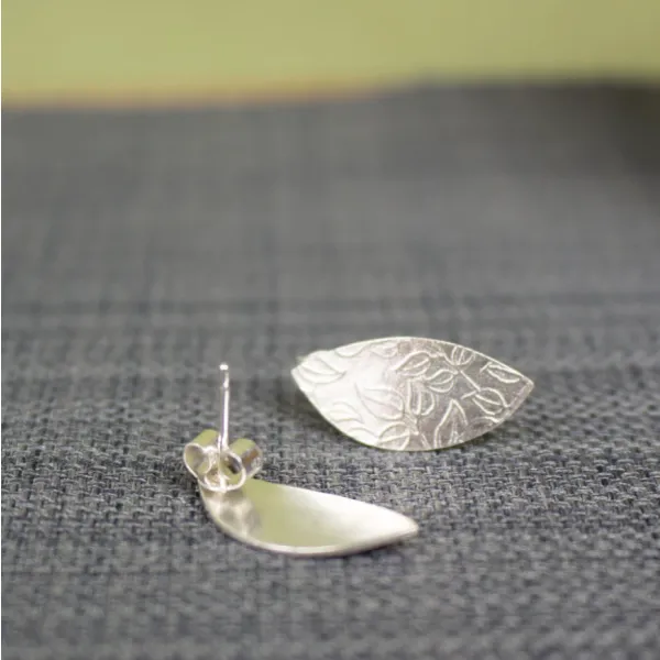 leaf petal silver jewellery