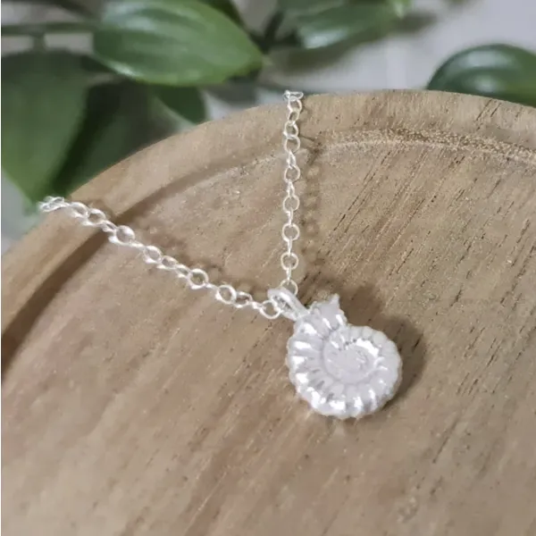 Dorset Jurassic coast fossil jewellery pendant