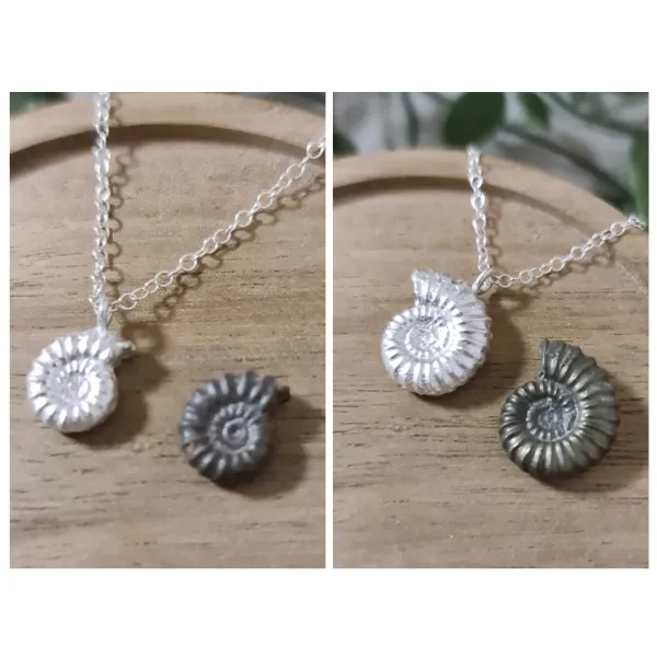 Joanne Tinley silver ammonite jewellery