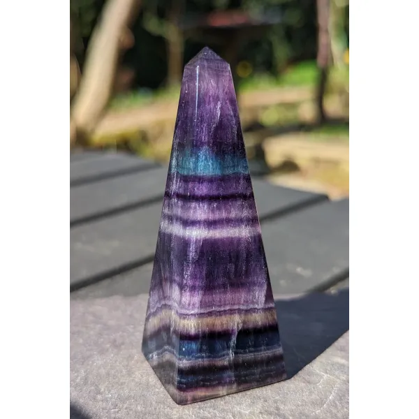 Fluorite obelisk crystal collector