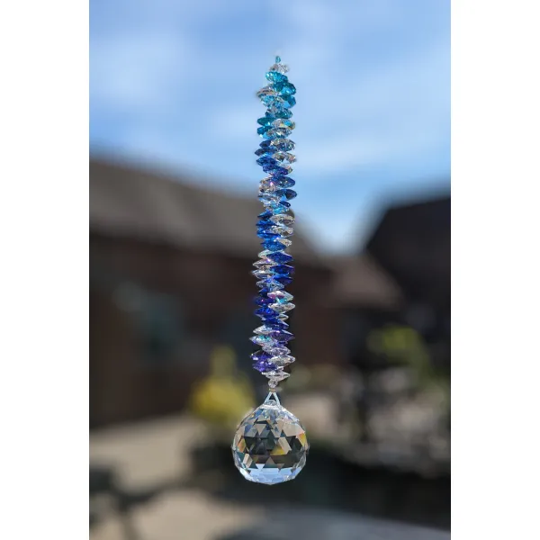 Blue window decoration suncatcher
