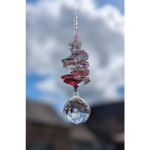 Pretty gift pink rainbow catcher