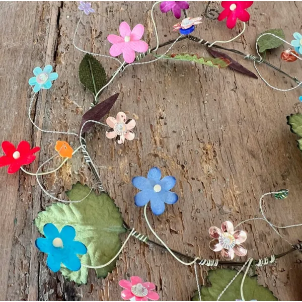 Bridesmaid headdress floral ring