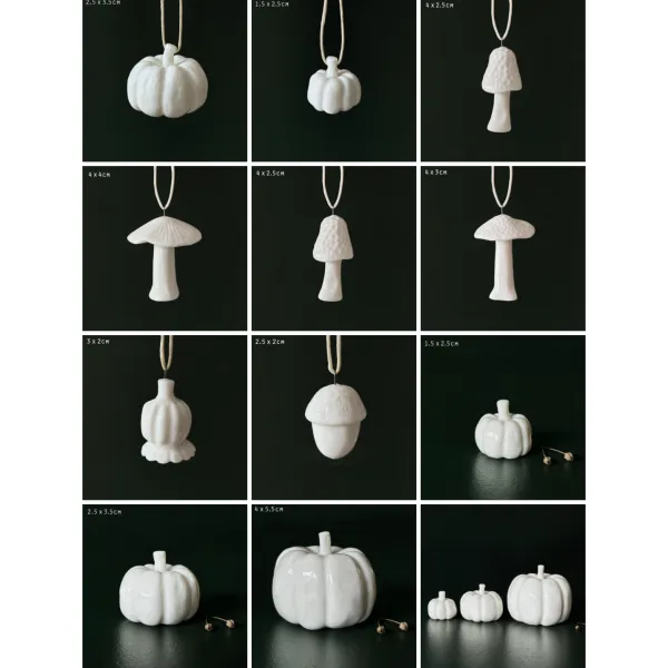 East of India white porcelain hangers