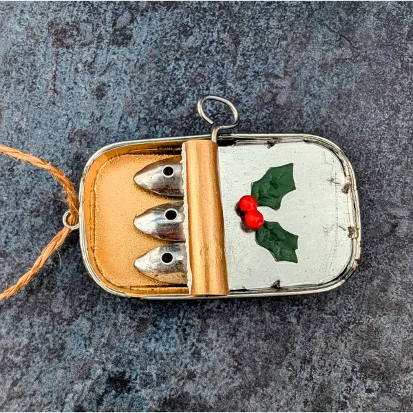 Sardines in tin ornament