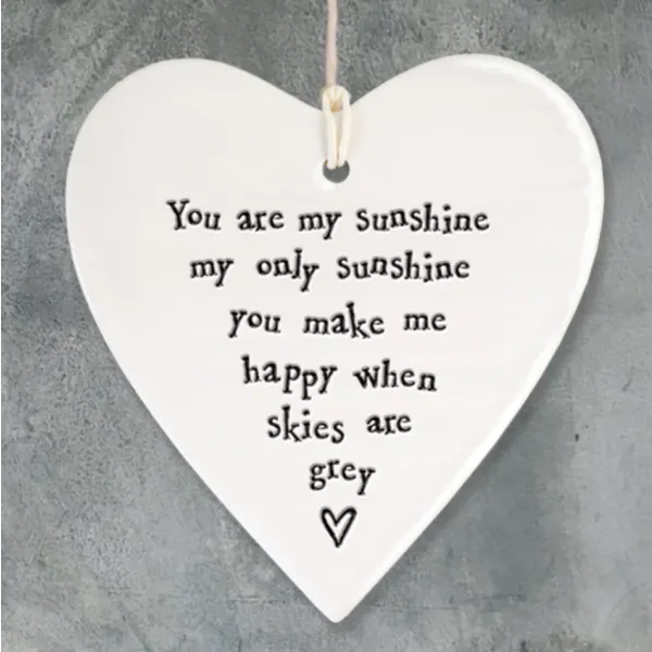 East India heart hanger sunshine