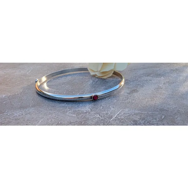 Decorative bangle sterling silver 