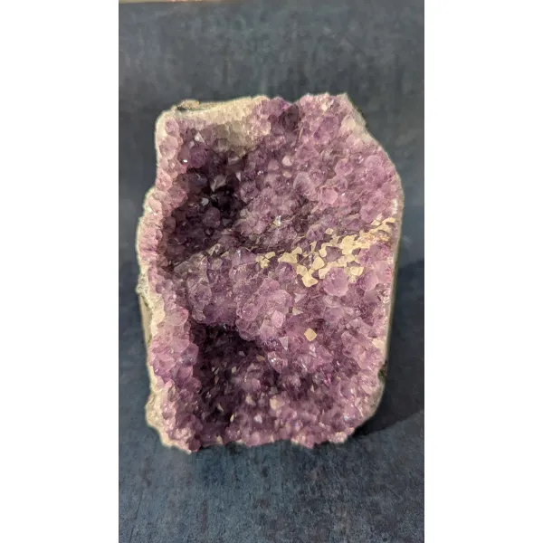 Purple Amethyst Calcite geode cluster