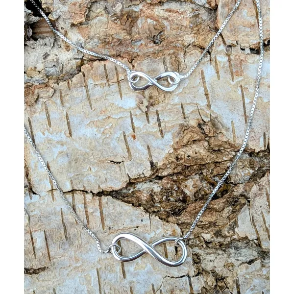 Silver necklace gift of love