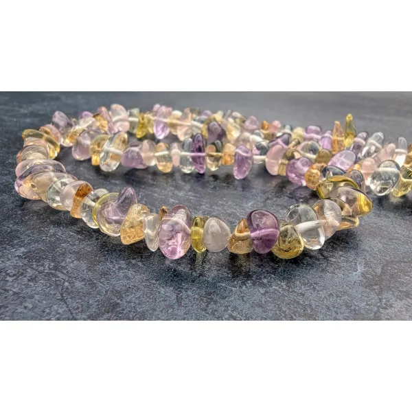 Summer pastel gem necklace