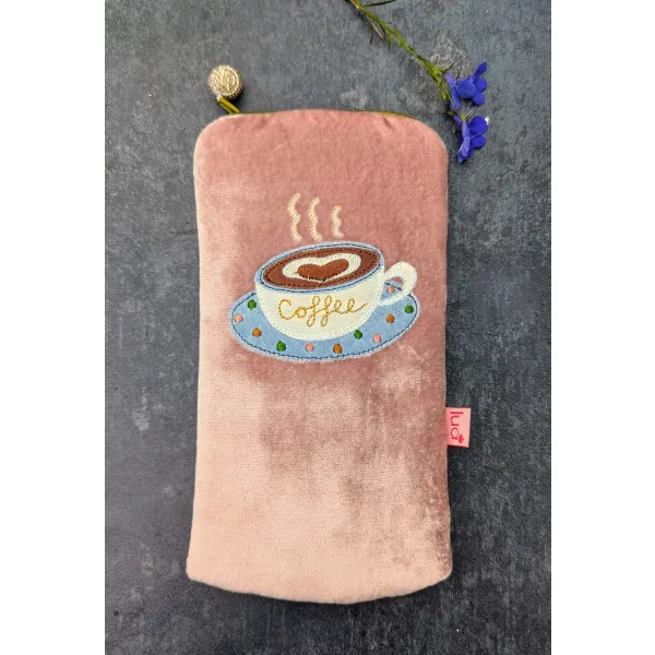 Pink Glasses case travel protector 