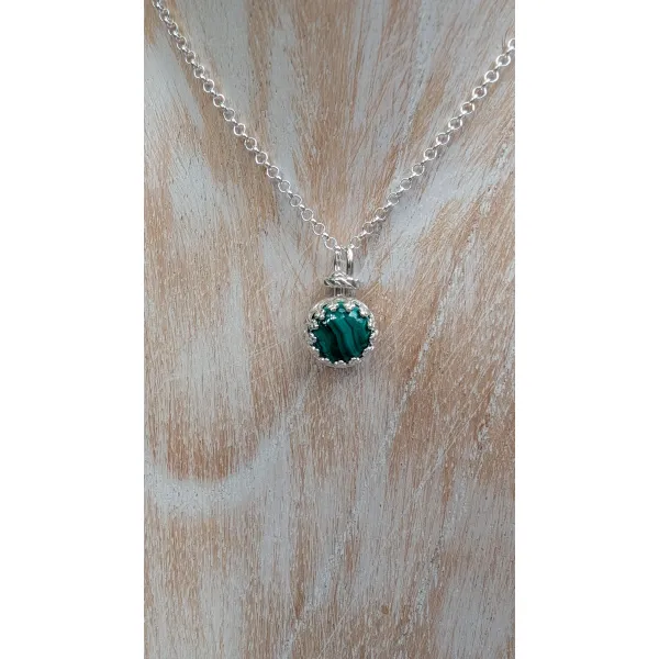 Malachite jewellery midwife stone