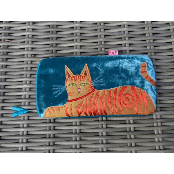 Ginger marmalade Cat glasses case 
