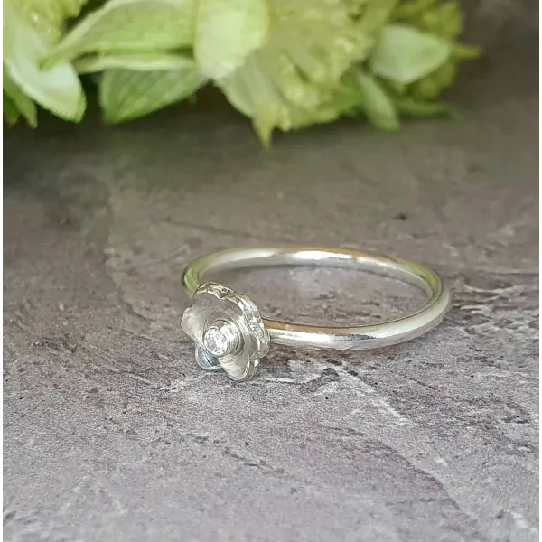 Unique hand crafted Stacker Ring 