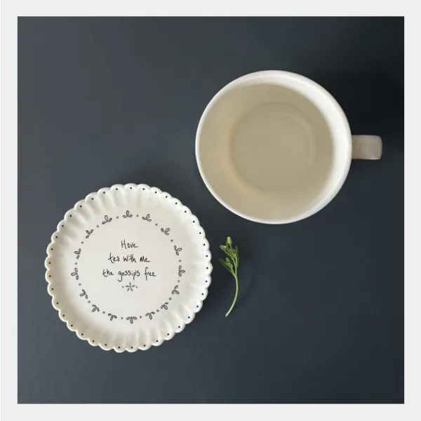 Pretty scallop edge coasters