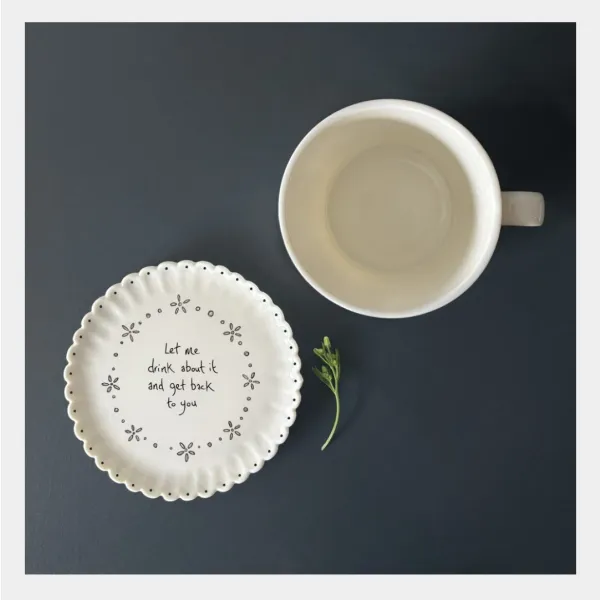 Perfect your cuppa drinks coaster