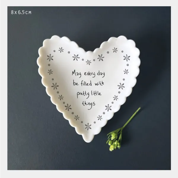 Valentine Valentines heart trinket dish