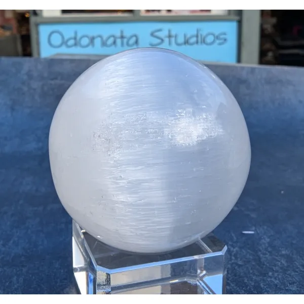 selenite crystal ball minerals Tamworth