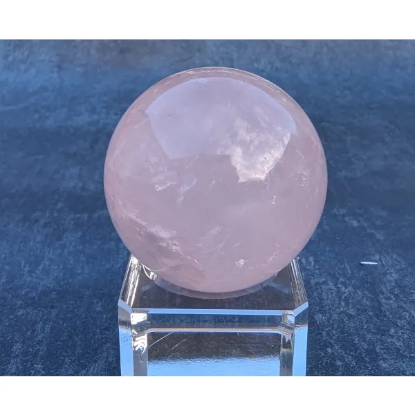 Rose quartz sphere ball crystal