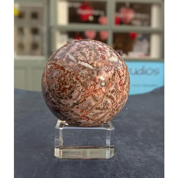 Leopardskin Jasper ball sphere