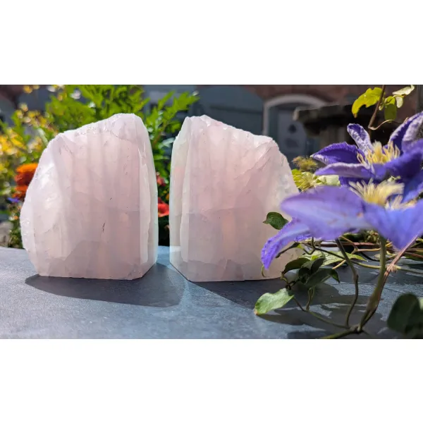 Home interior rose quartz statement crystal minerals