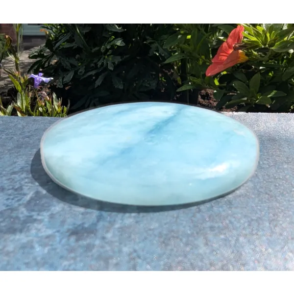 Aquamarine polished display specimen 