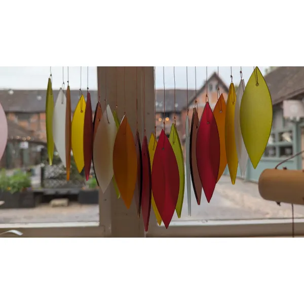 Garden windchime sunset colours