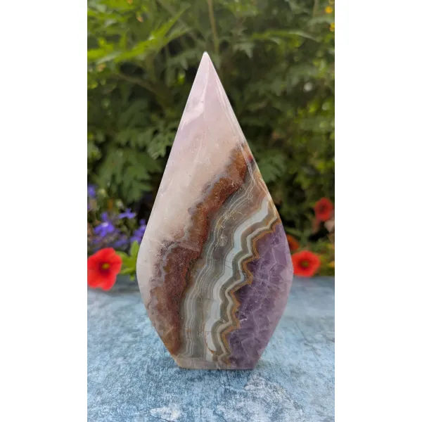 Exotic amethyst display  