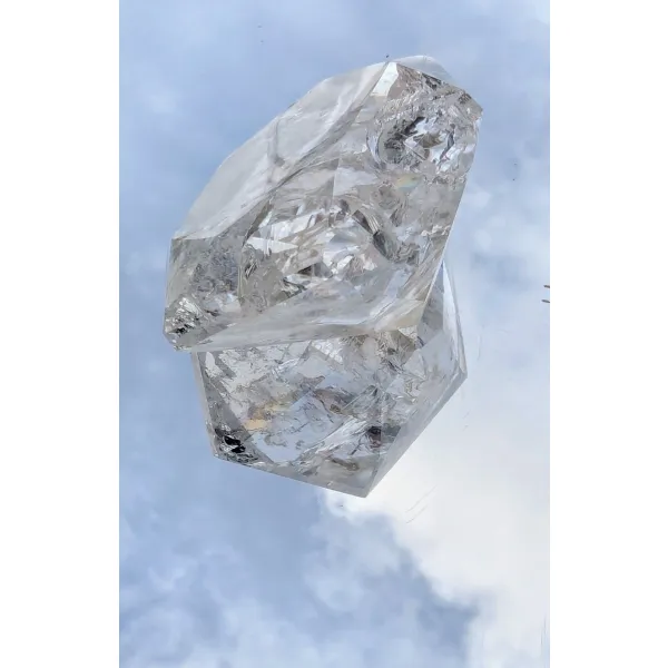 Clear crystal quartz diamond