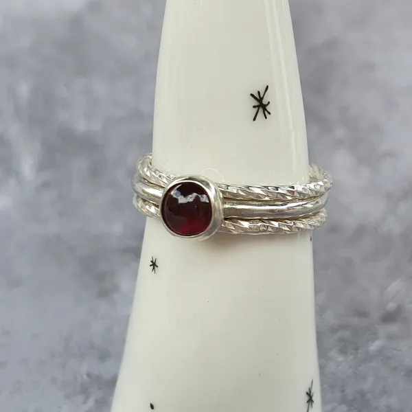 stacker stacking ring set Odonata Studios