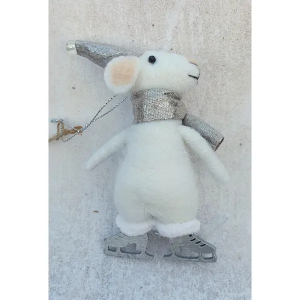 felted felt tree decoration bauble hanger