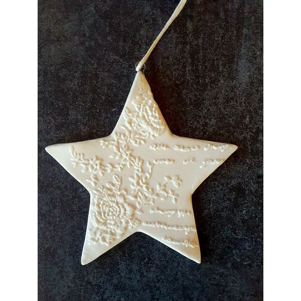 white star christmas tree decoration