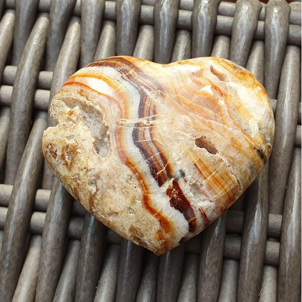 Bumblebee calcite heart crystal mineral