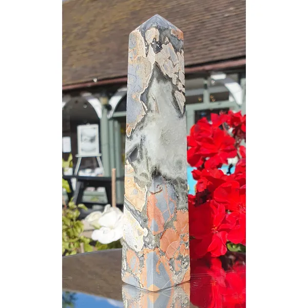 decorative mineral statue maligano jasper