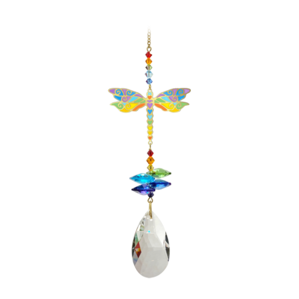 dragonfly window decoration rainbow catcher